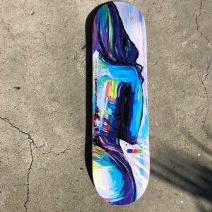 Colours Aja Trier Summer Sunset Carbon Fiber Skateboard Deck